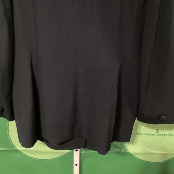 JONES NEW YORK Women's button front relaxed blazer in NAVY  Size 14 - VGUC - Picture 7 of 9